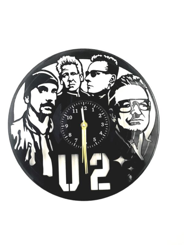U2 vinyl record wall clock